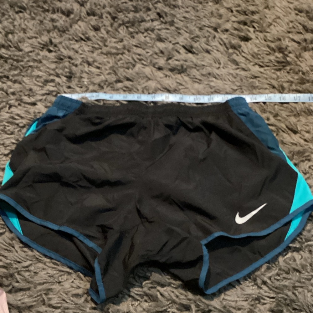 Nike Black Shorts with Blue Highlights